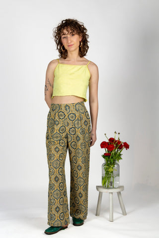 Pantalon SAGARA - Coton bio - Imprimé Mandala - Azaadi, la mode responsable accessible