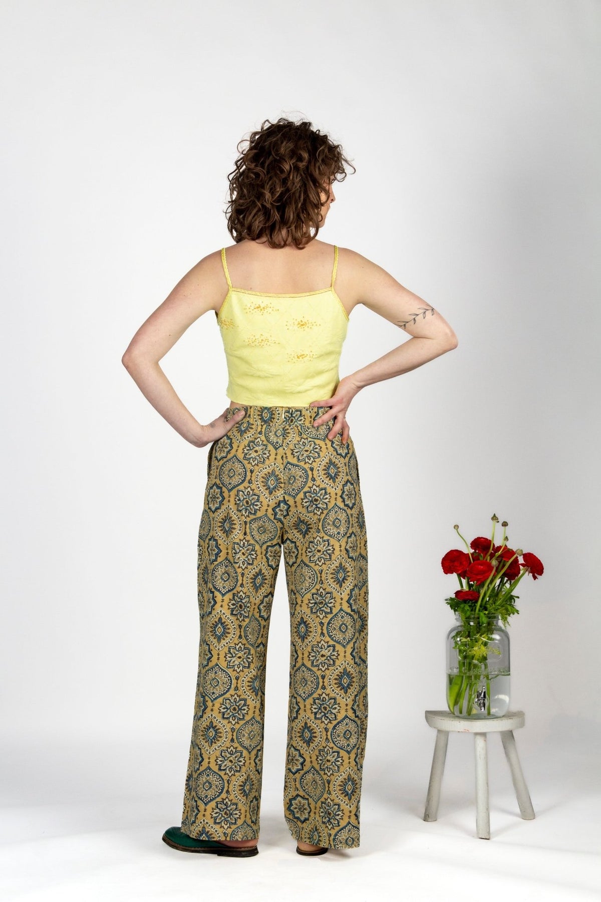 Pantalon SAGARA - Coton bio - Imprimé Mandala - Azaadi, la mode responsable accessible