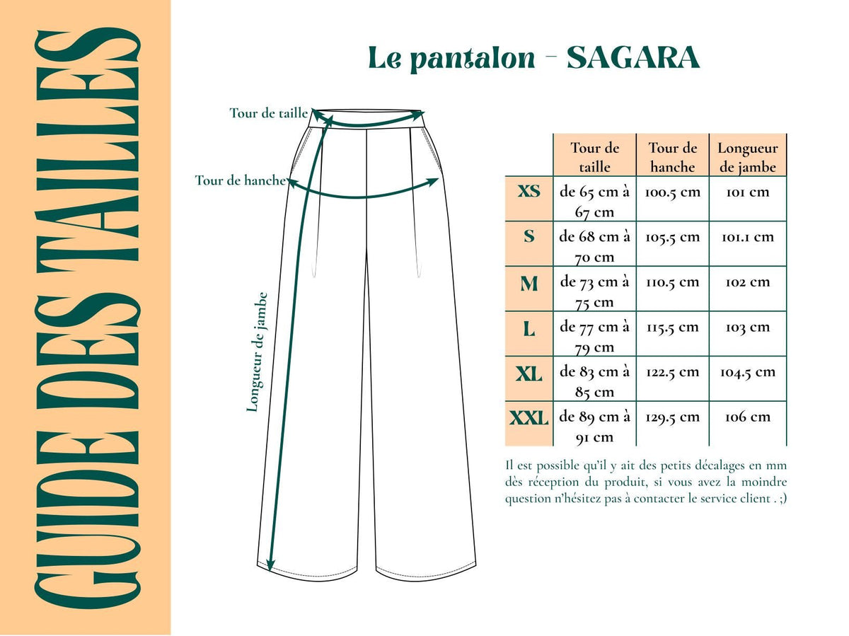 Pantalon SAGARA - Coton revalorisé - Imprimé Ajrack - Pantalon - Azaadi, la mode responsable accessible