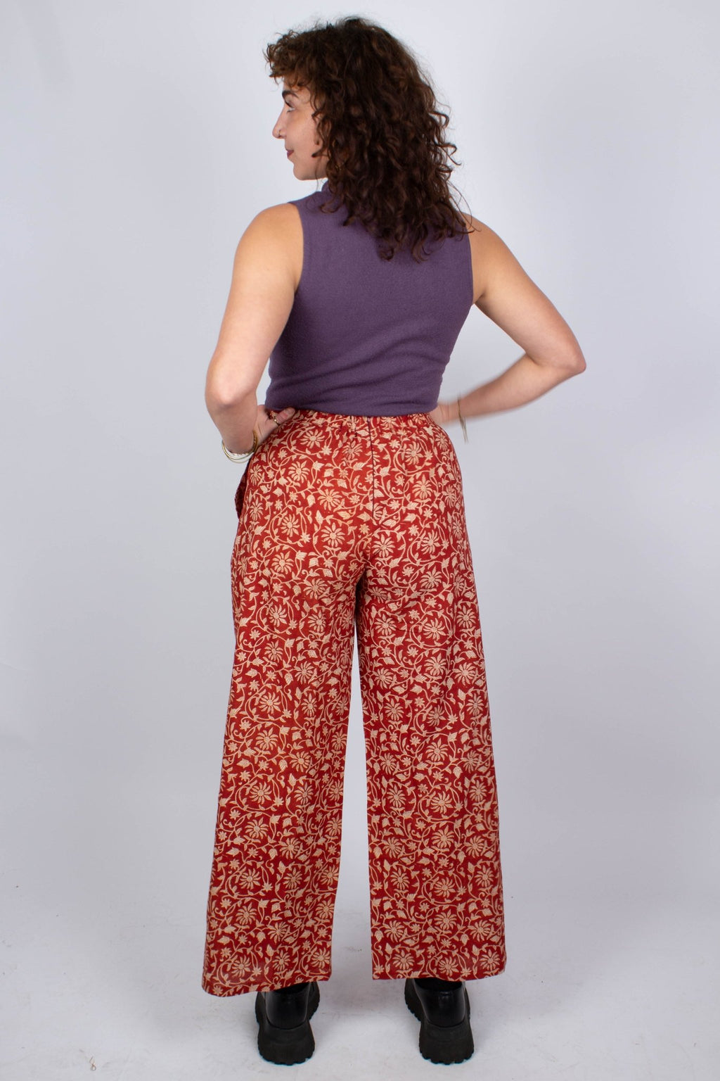 Pantalon SAGARA - Imprimé Bageecha - Coton bio - Pantalon - Azaadi, la mode responsable accessible