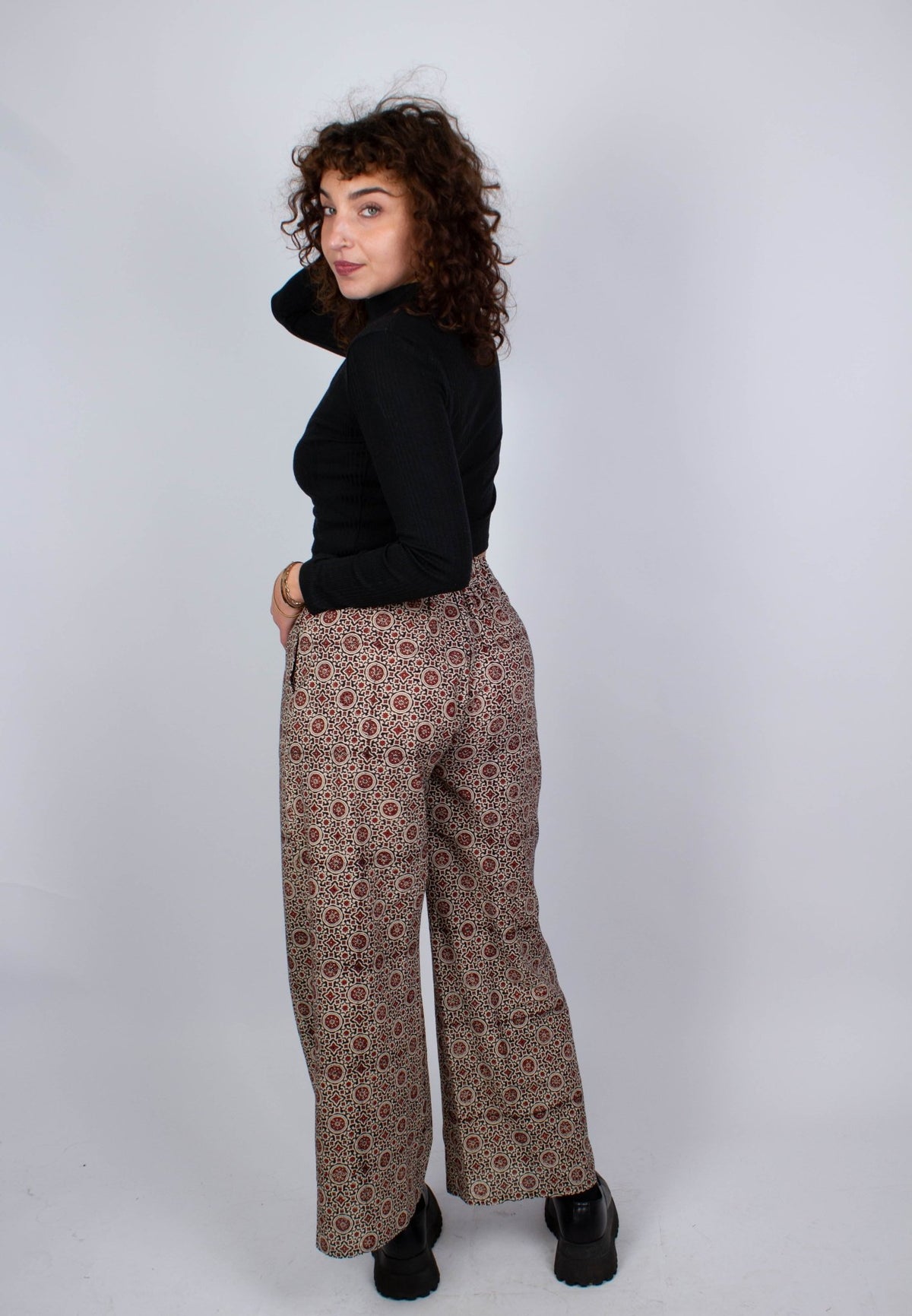 Pantalon SAGARA - Imprimé Mojaïk - Coton bio - Pantalon - Azaadi, la mode responsable accessible