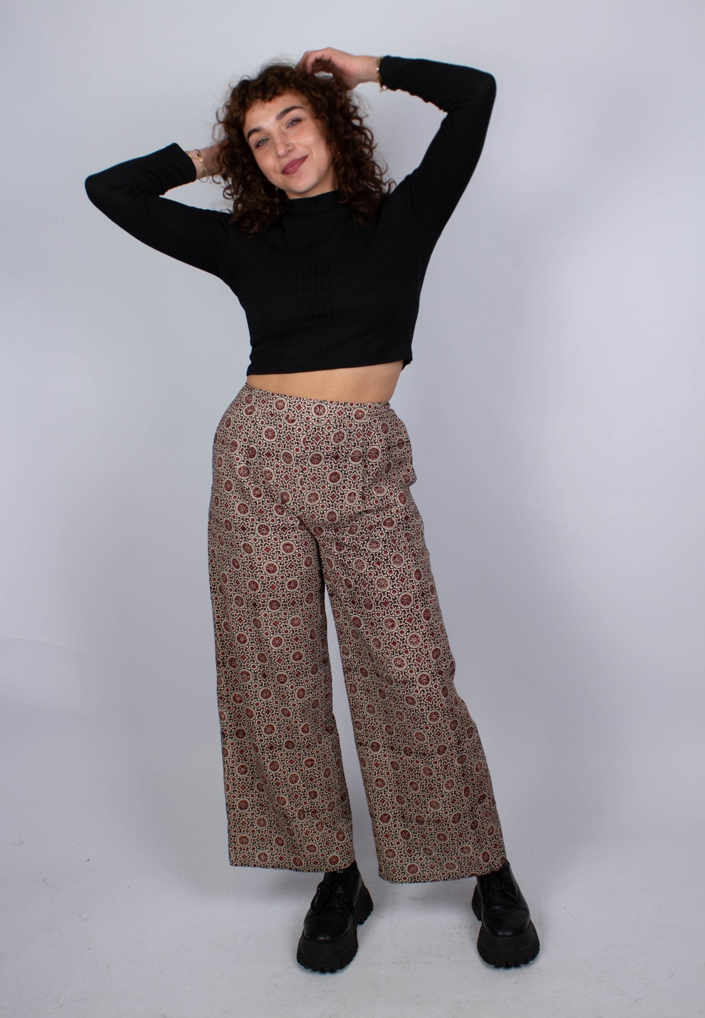 Pantalon SAGARA - Imprimé Mojaïk - Coton bio - Pantalon - Azaadi, la mode responsable accessible