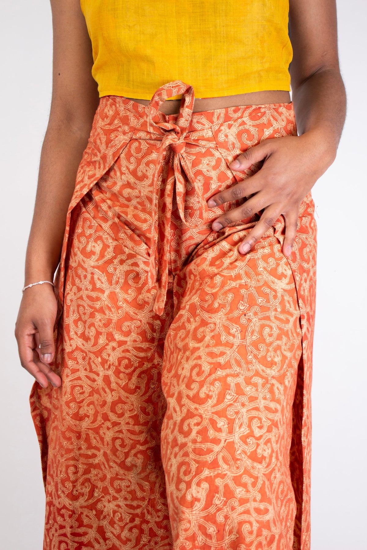 Pantalon SARASWATI - Coton bio - Imprimé Kama - Pantalon - Azaadi, la mode responsable accessible