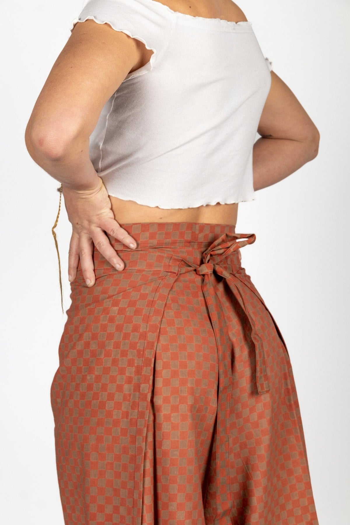 Pantalon SARASWATI - Coton revalorisé - Imprimé Majak - Pantalon - Azaadi, la mode responsable accessible