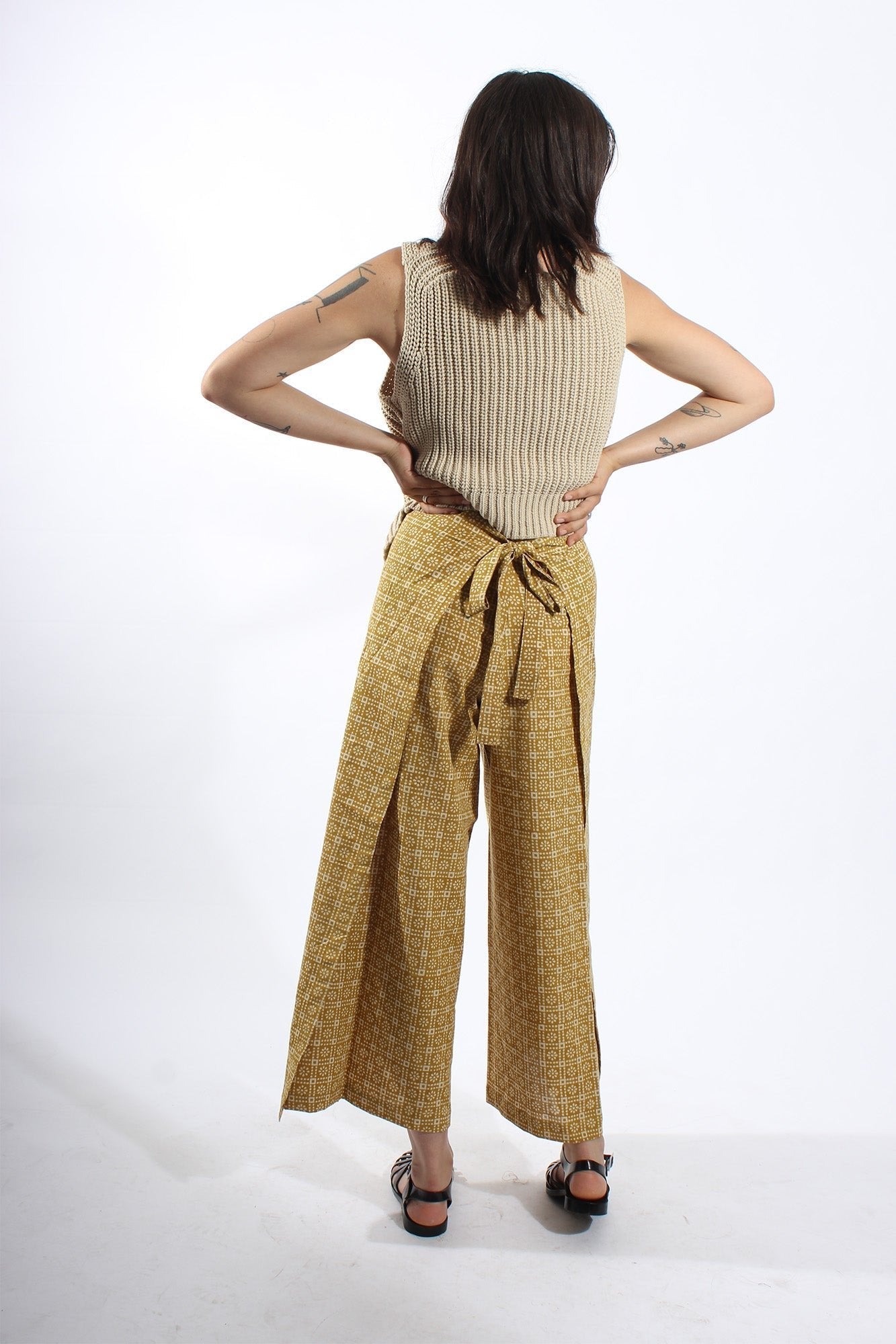 Pantalon SARASWATI - Imprimé Block print - Pantalon - Azaadi, la mode responsable accessible