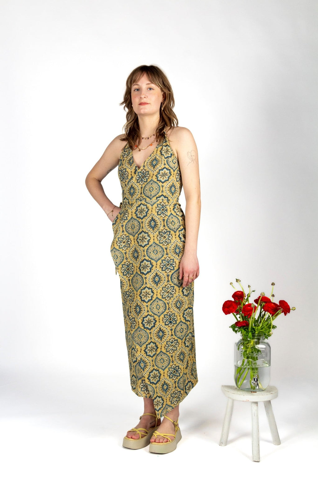 Robe BANIDANI - Coton bio - Imprimé Mandala - Azaadi, la mode responsable accessible