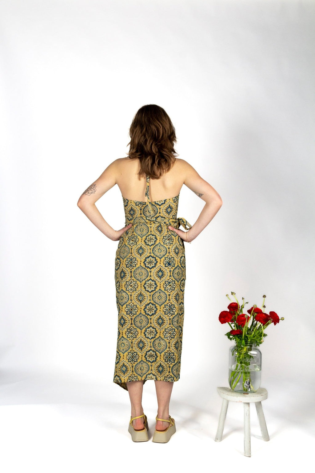 Robe BANIDANI - Coton bio - Imprimé Mandala - Azaadi, la mode responsable accessible