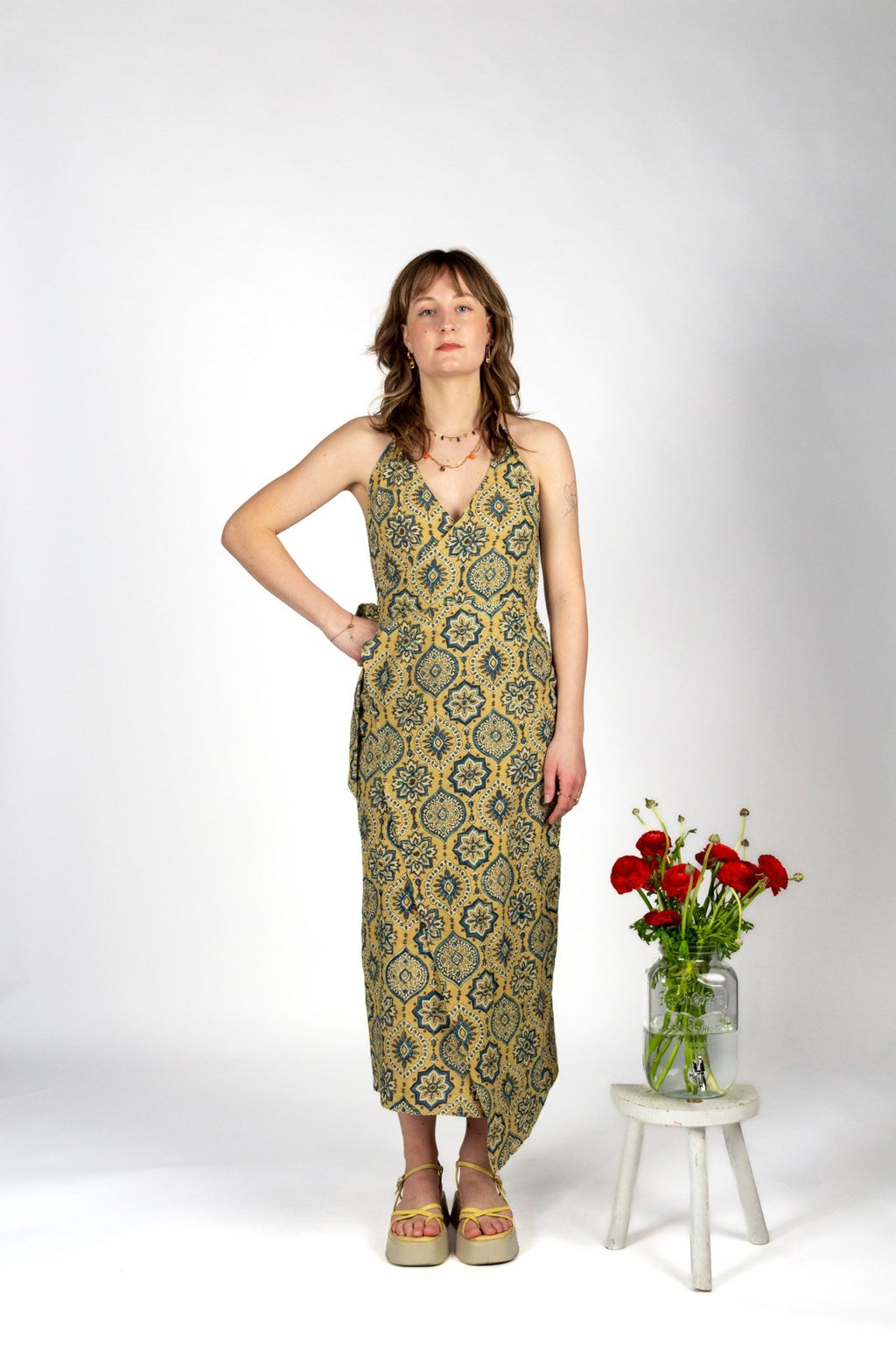 Robe BANIDANI - Coton bio - Imprimé Mandala - Azaadi, la mode responsable accessible
