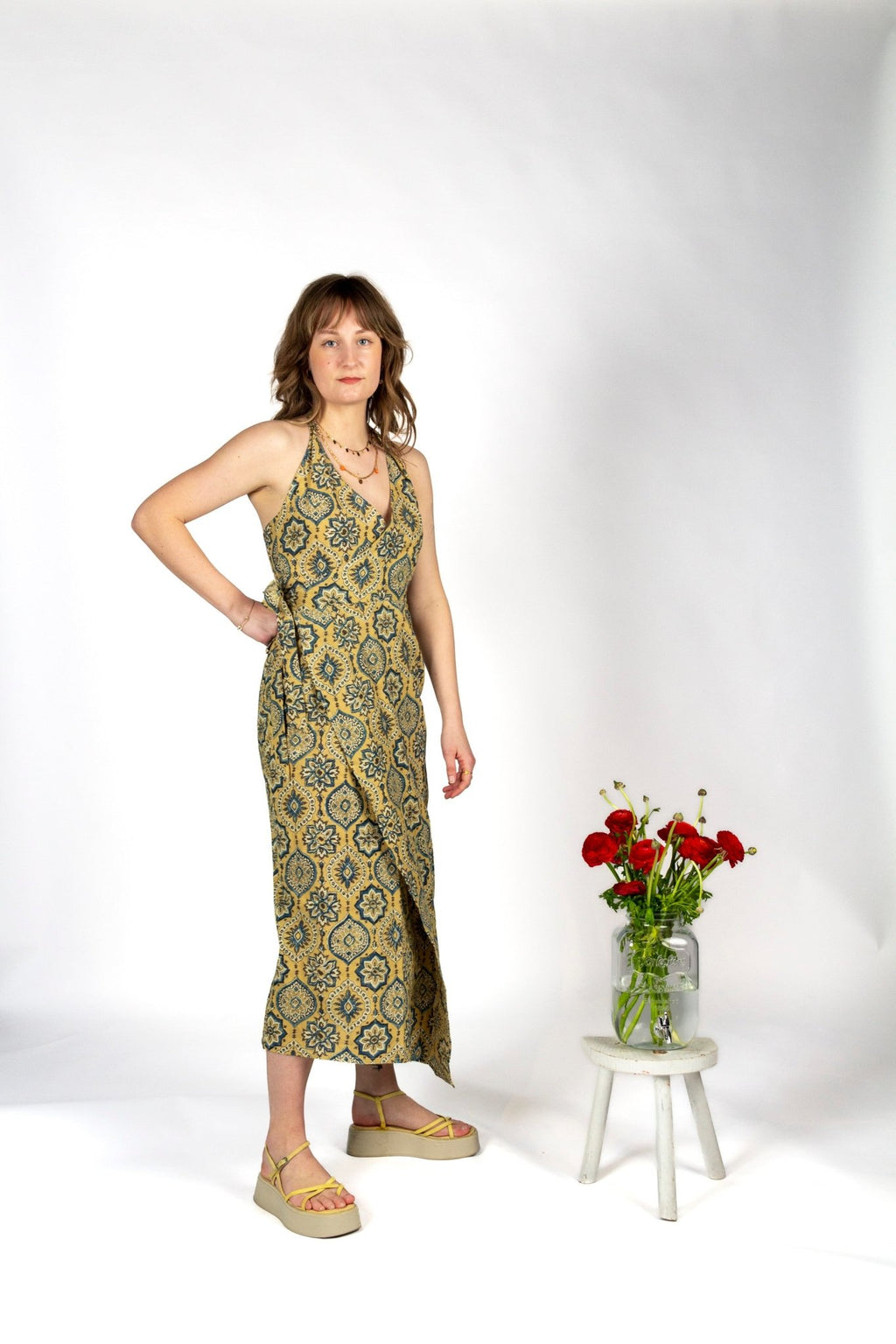 Robe BANIDANI - Coton bio - Imprimé Mandala - Azaadi, la mode responsable accessible