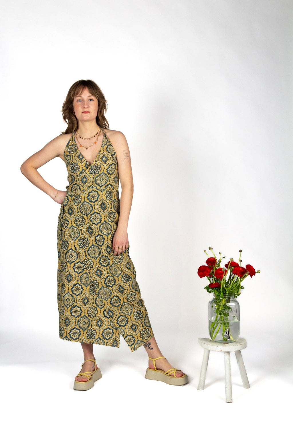 Robe BANIDANI - Coton bio - Imprimé Mandala - Azaadi, la mode responsable accessible