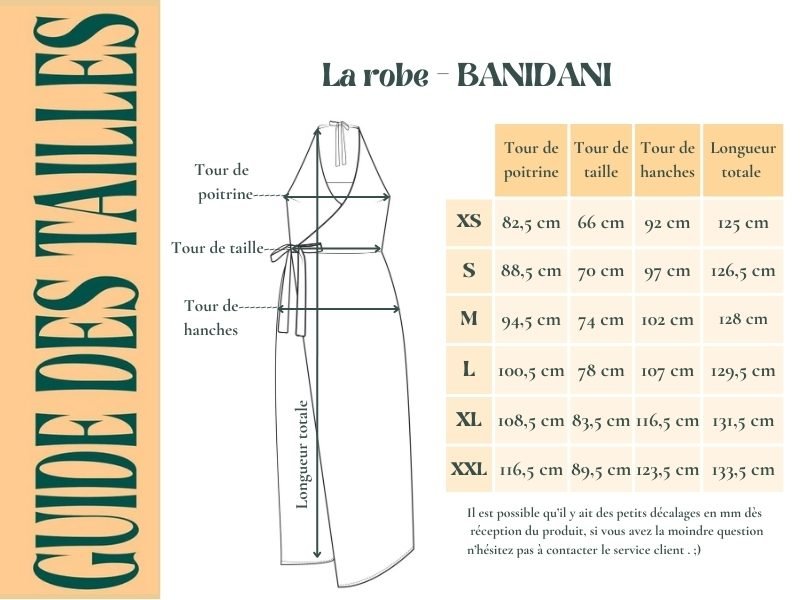 Robe BANIDANI - Coton bio - Imprimé Neembu - Azaadi, la mode responsable accessible