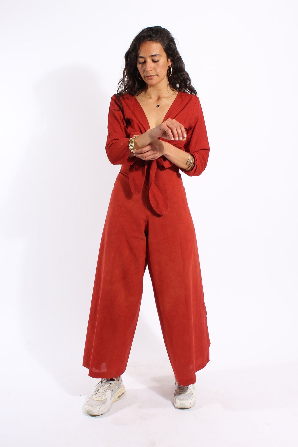 Saraswati Deep Red - Pantalon - Azaadi, la mode responsable accessible-Lyon