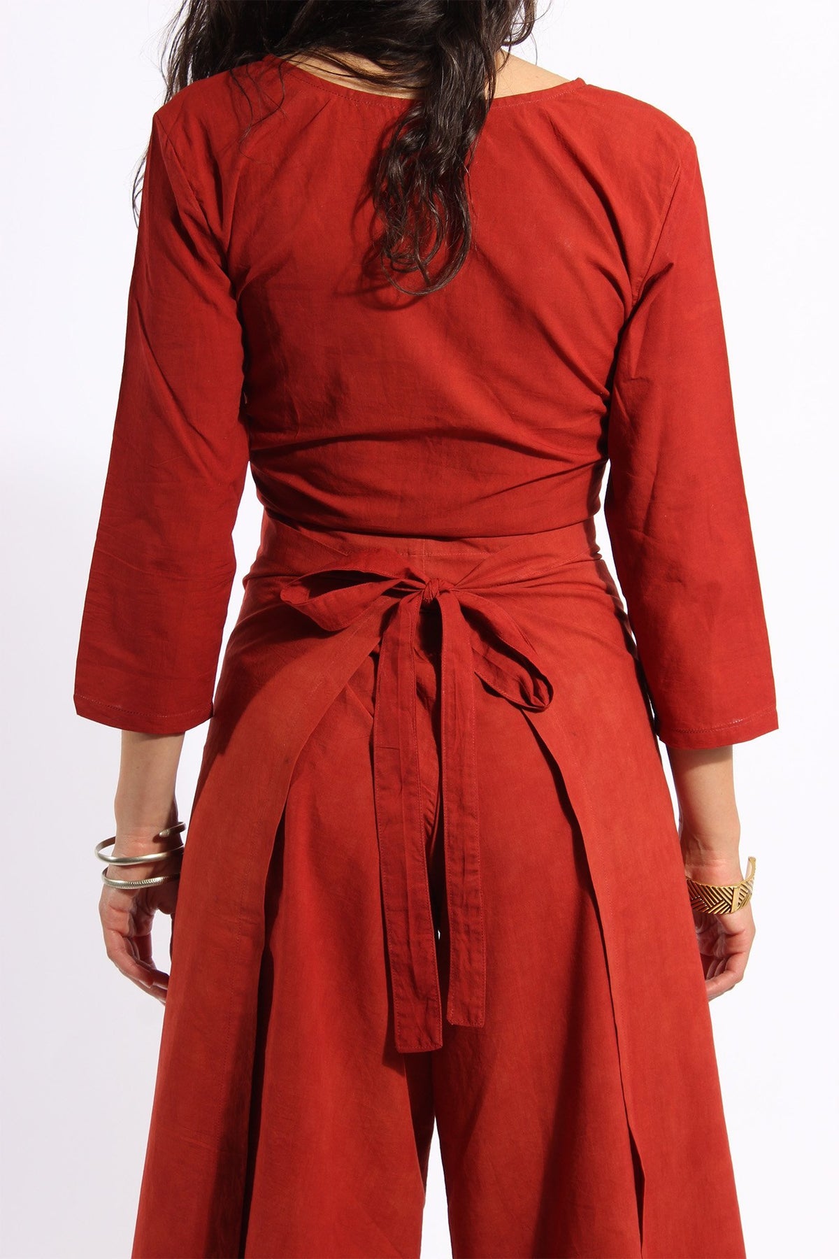 Saraswati Deep Red - Pantalon - Azaadi, la mode responsable accessible