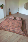 Set de draps Indiens Kalee - Imprimé Kalamkari - Azaadi, la mode responsable accessible