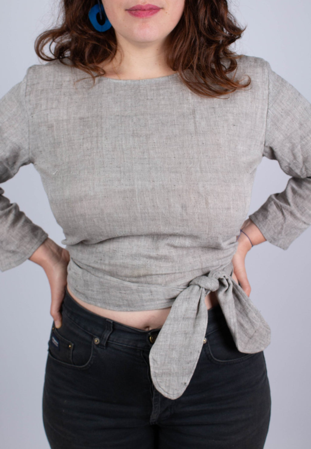 Top BENARES - Coloris Grey Kala - Kala coton - Azaadi, la mode responsable accessible