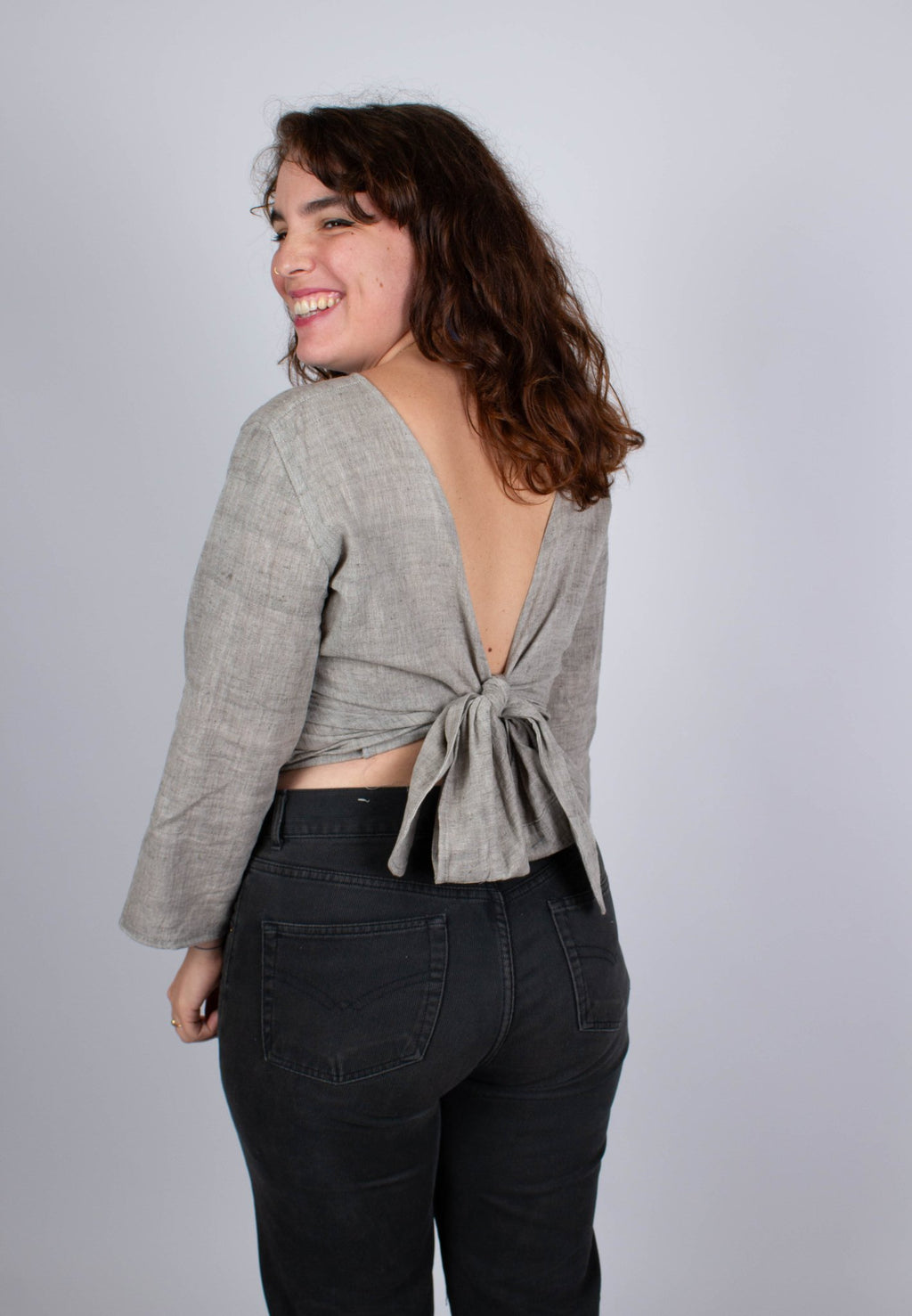 Top BENARES - Coloris Grey Kala - Kala coton - Azaadi, la mode responsable accessible