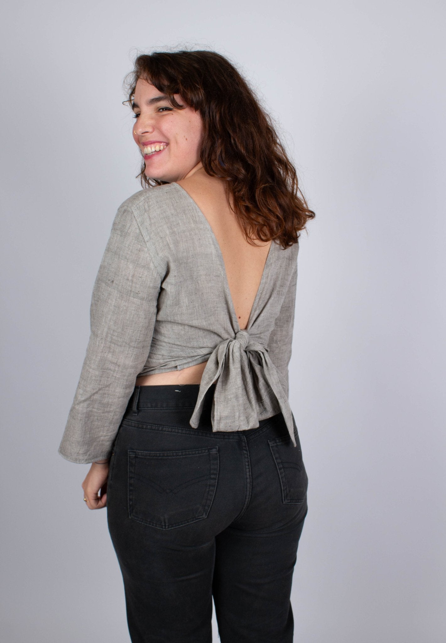 Top BENARES - Coloris Grey Kala - Kala coton - Azaadi, la mode responsable accessible