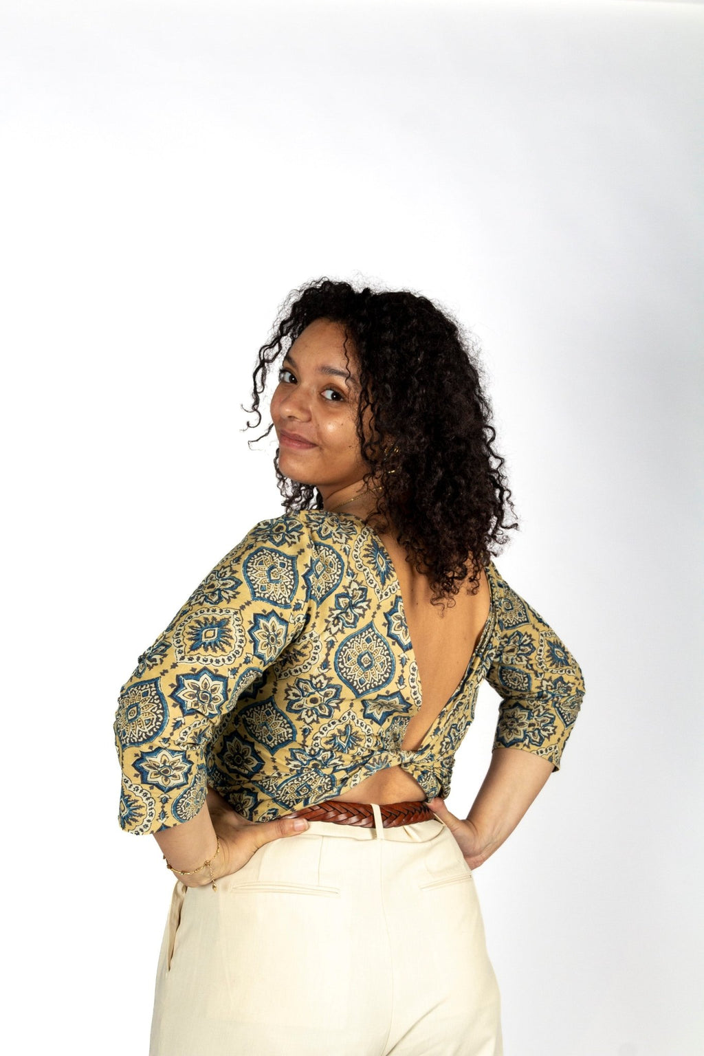 Top BENARES - Coton bio - Imprimé Mandala - Azaadi, la mode responsable accessible