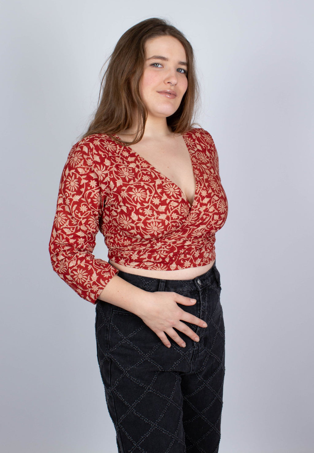 Top BENARES - Imprimé Bageecha- Coton bio - Azaadi, la mode responsable accessible
