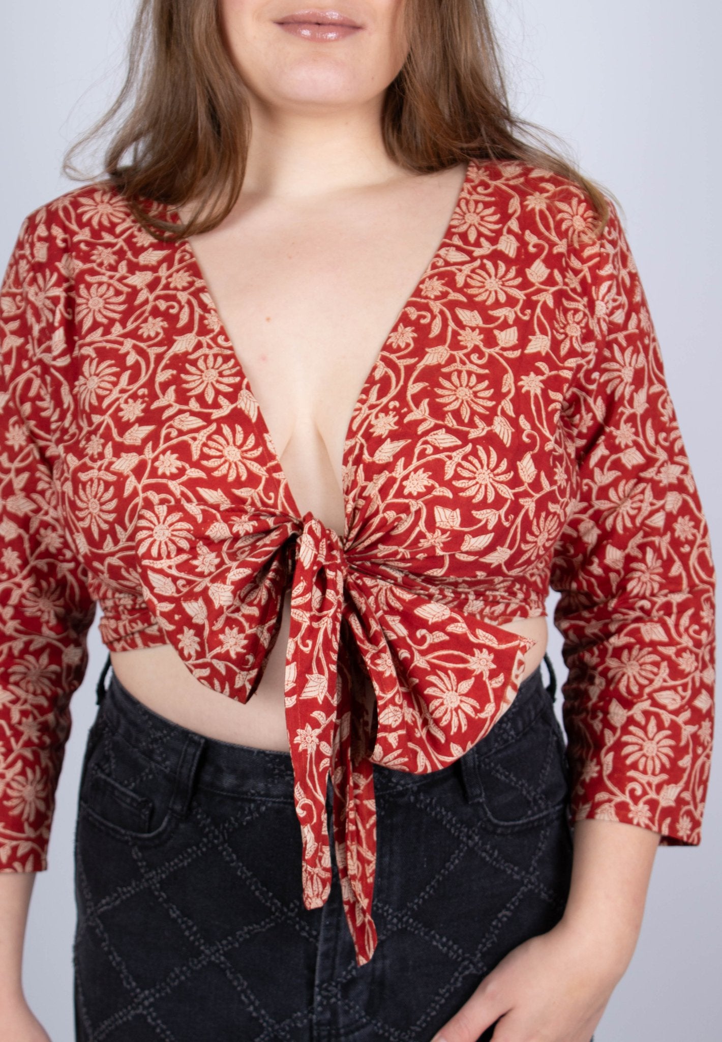 Top BENARES - Imprimé Bageecha- Coton bio - Azaadi, la mode responsable accessible