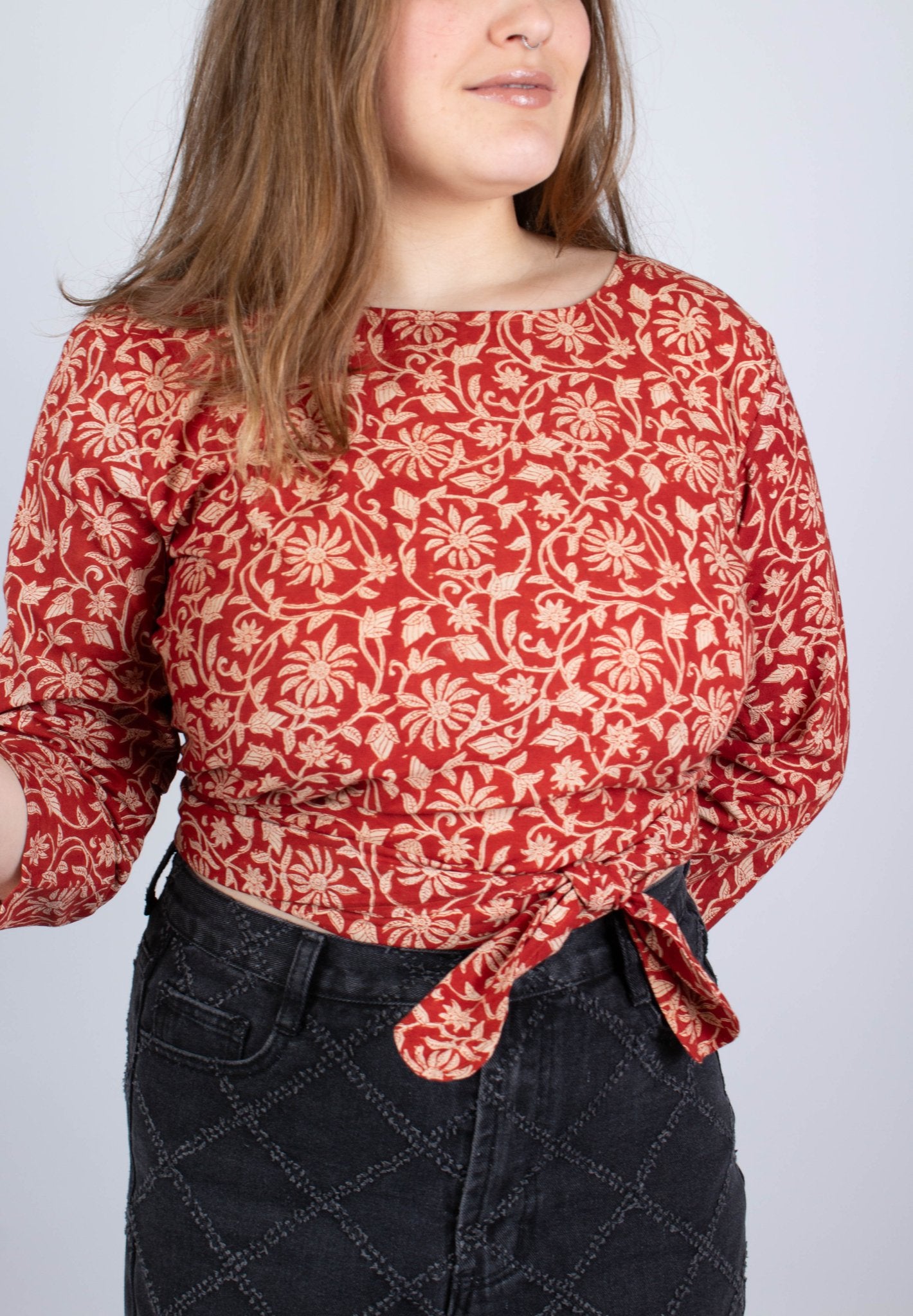 Top BENARES - Imprimé Bageecha- Coton bio - Azaadi, la mode responsable accessible
