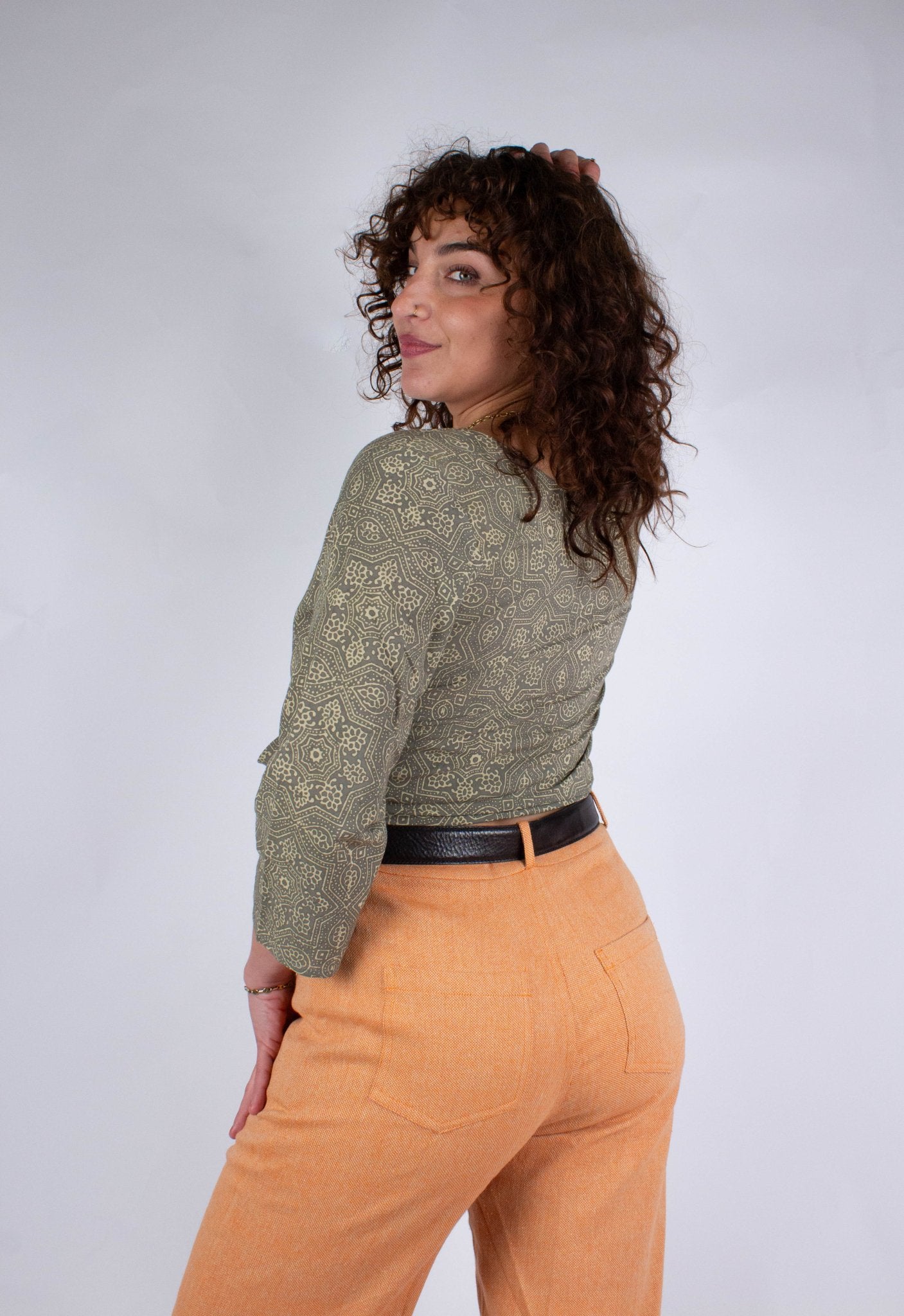 Top BENARES - Imprimé Gulabi - Coton bio - Azaadi, la mode responsable accessible