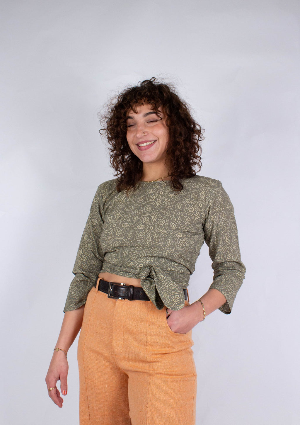 Top BENARES - Imprimé Gulabi - Coton bio - Azaadi, la mode responsable accessible