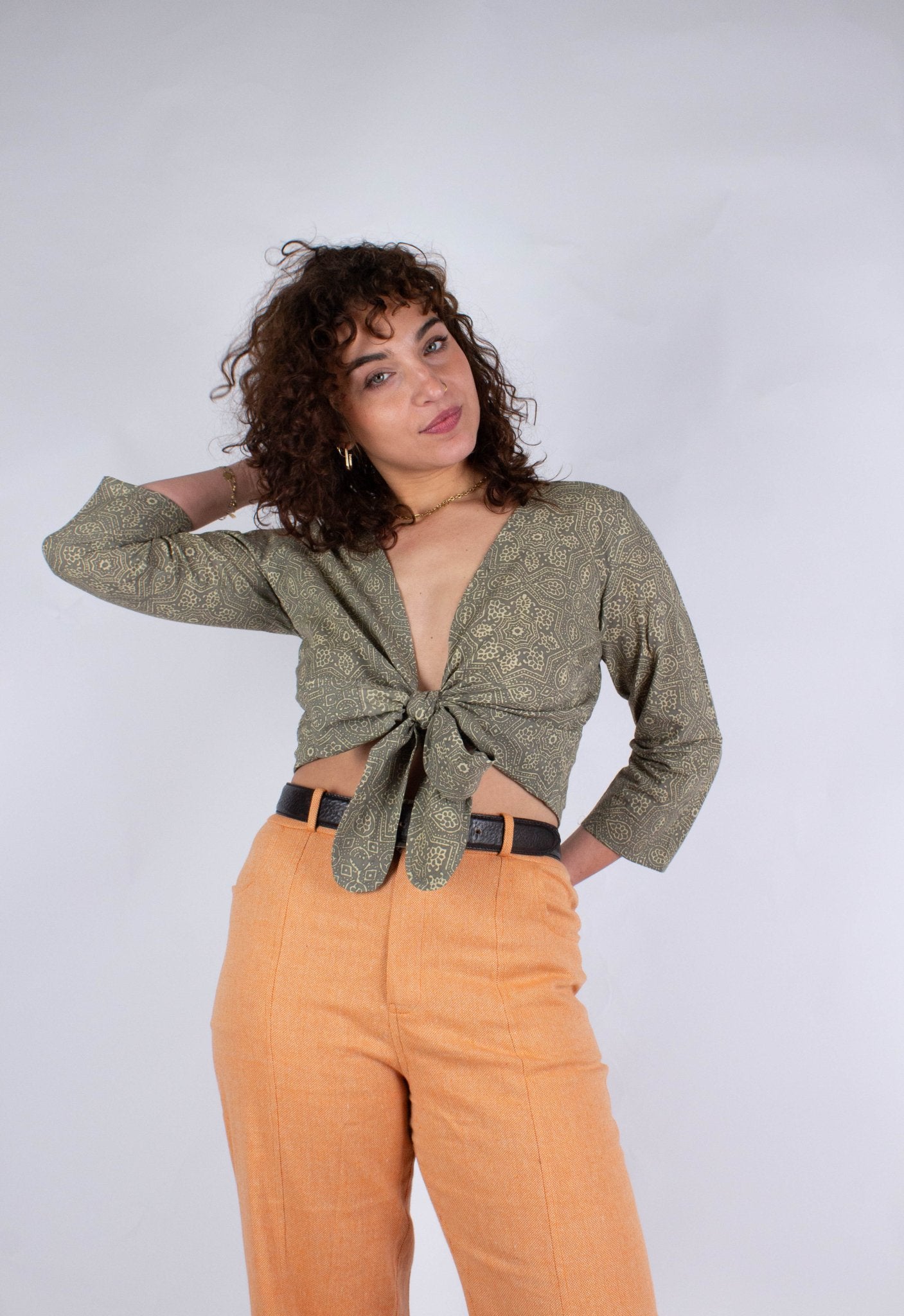 Top BENARES - Imprimé Gulabi - Coton bio - Azaadi, la mode responsable accessible