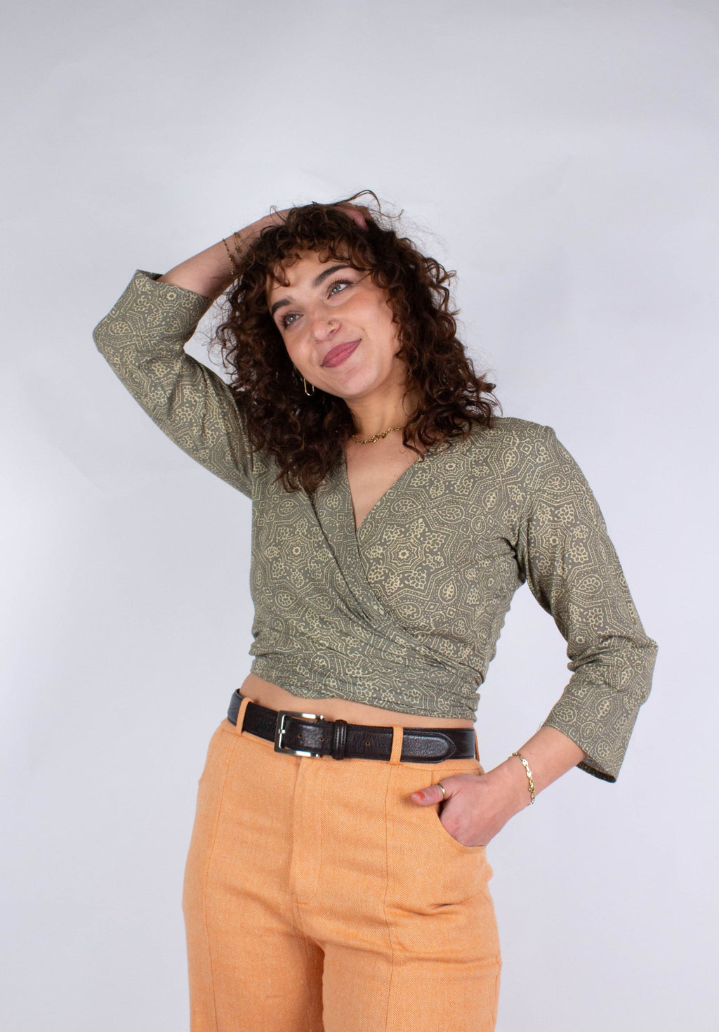 Top BENARES - Imprimé Gulabi - Coton bio - Azaadi, la mode responsable accessible