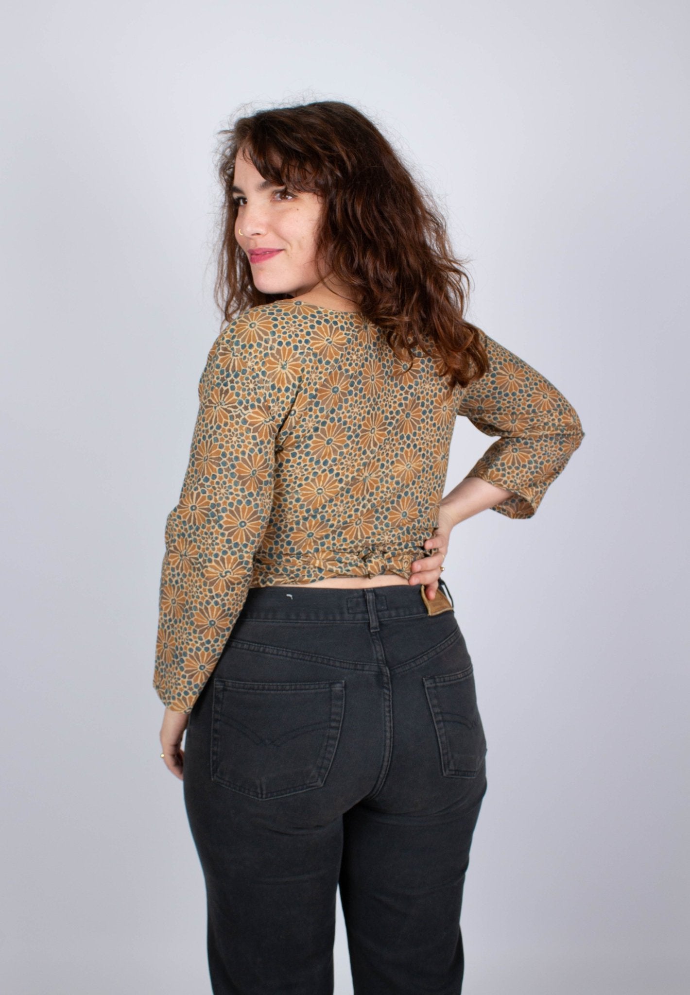 Top BENARES - Imprimé Kokoon - Coton bio - Azaadi, la mode responsable accessible