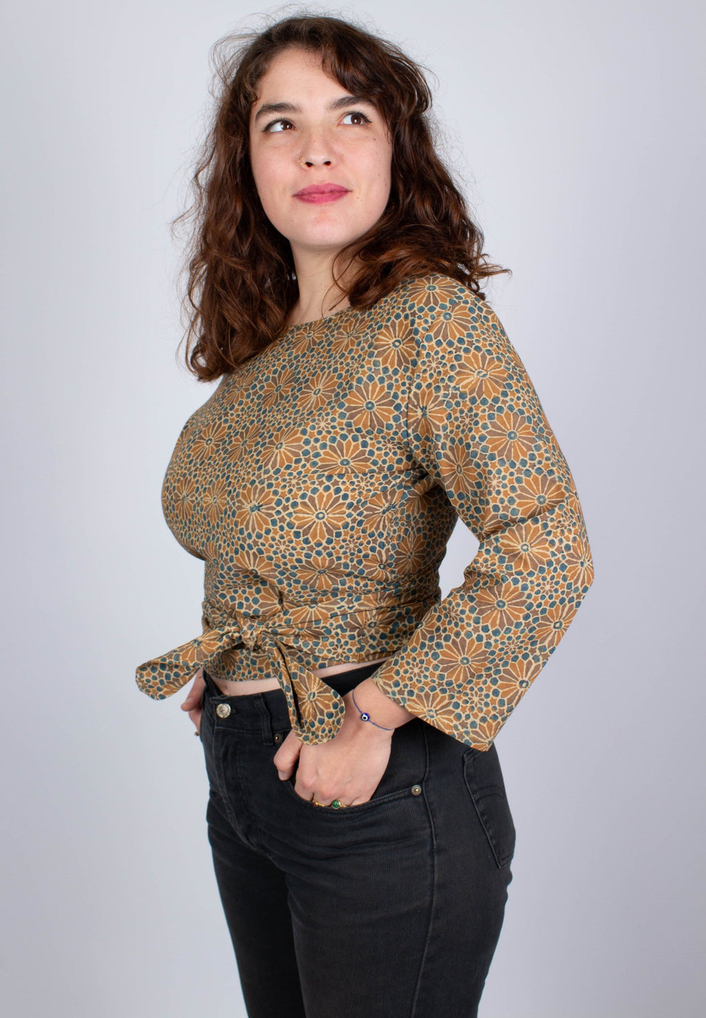 Top BENARES - Imprimé Kokoon - Coton bio - Azaadi, la mode responsable accessible