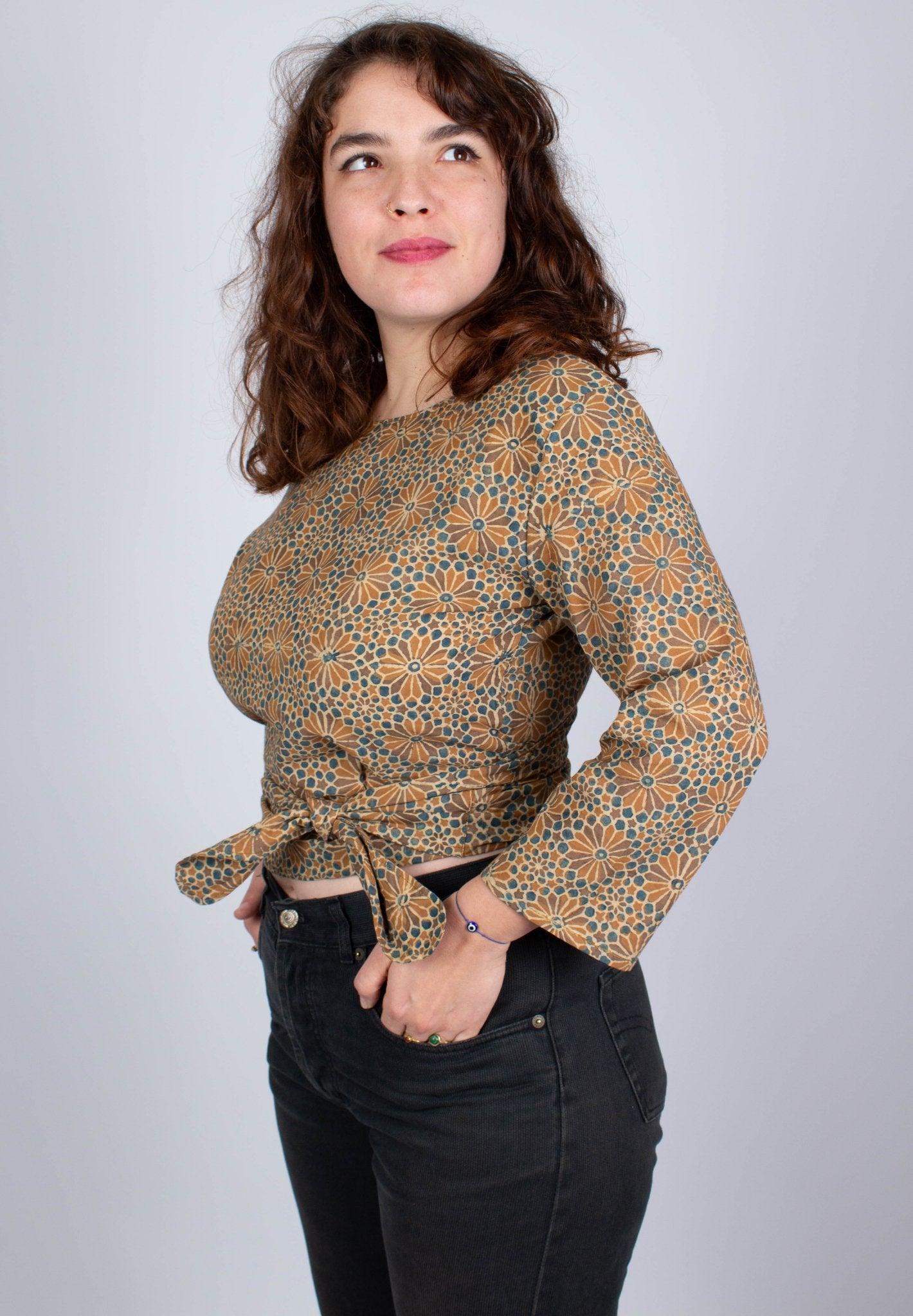 Top BENARES - Imprimé Kokoon - Coton bio - Azaadi, la mode responsable accessible