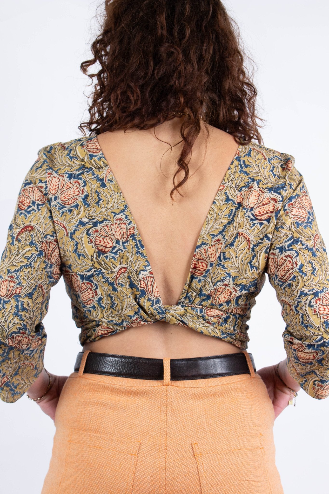 Top BENARES V.3 - Imprimé Japanese Flower- Coton bio - Top - Azaadi, la mode responsable accessible