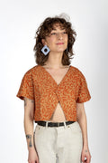 Top PALAKOLLU - Coton bio -Imprimé kama - Azaadi, la mode responsable accessible