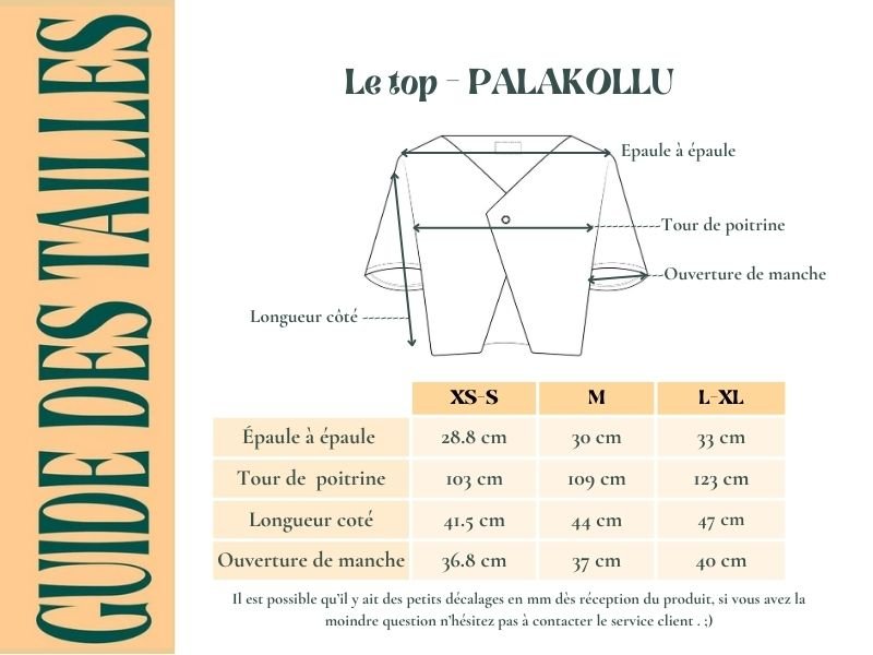 Top PALAKOLLU - Coton bio -Imprimé kama - Azaadi, la mode responsable accessible
