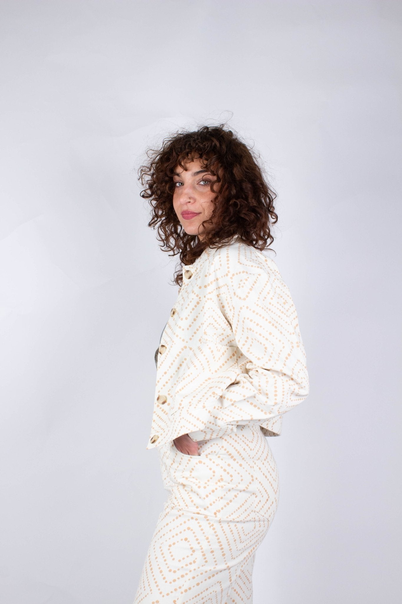 Veste PARVATI - Coton bio - Imprimé Chamak - Azaadi, la mode responsable accessible